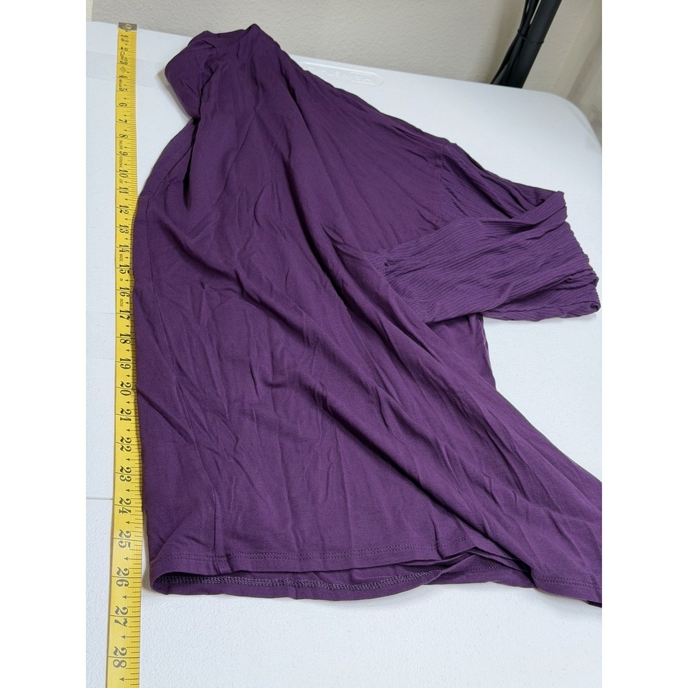 J Jill Top Women 2X Purple Wearever Collection Long Sleeve Stretch Travel Staple - Picture 10 of 10